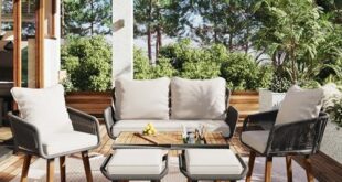 Discover Comfort: Stylish 7-Piece Patio Lounge Set!