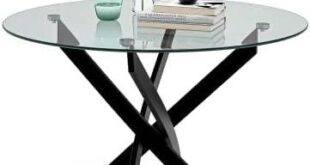 Elevate Our Dining Space with the NIERN Round Glass Table