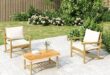 Creating Our Outdoor Oasis: Review of the Bamboo Lounge Set