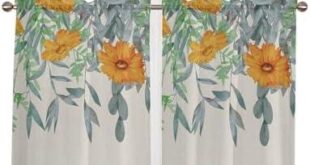 Embracing Spring: Our Review of Orange Floral Sheer Curtains