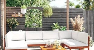 Transform Our Patio with the 7 Piece Rustic Lounge Set