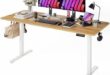 Versatile L Shaped Desk with LED and Charging Ports