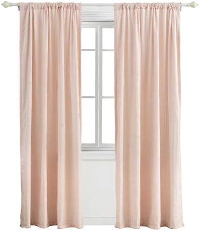 Elevate Our Space: A Review of Levtex Home's Pink Herringbone Curtain