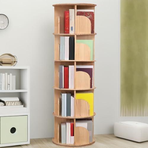 Maximizing Space with Style: Our Take on the 5 Tier Rotating Bookshelf