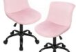 Discover Comfort: Our Review of the Pink Armless Desk Chairs