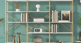 Elevate Our Space: A Review of the Jehiatek Gold Bookshelf