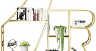 Discover Our Elegant Gold Wrought Iron Bookshelf Review