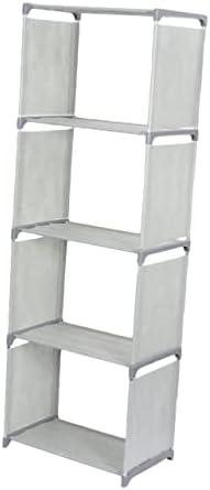 Versatile 4-Tier Bookshelf for Modern Home & Office Use