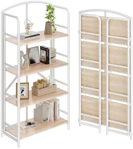 Versatile 4-Tier Bookshelf for Modern Home‍ & Office Use