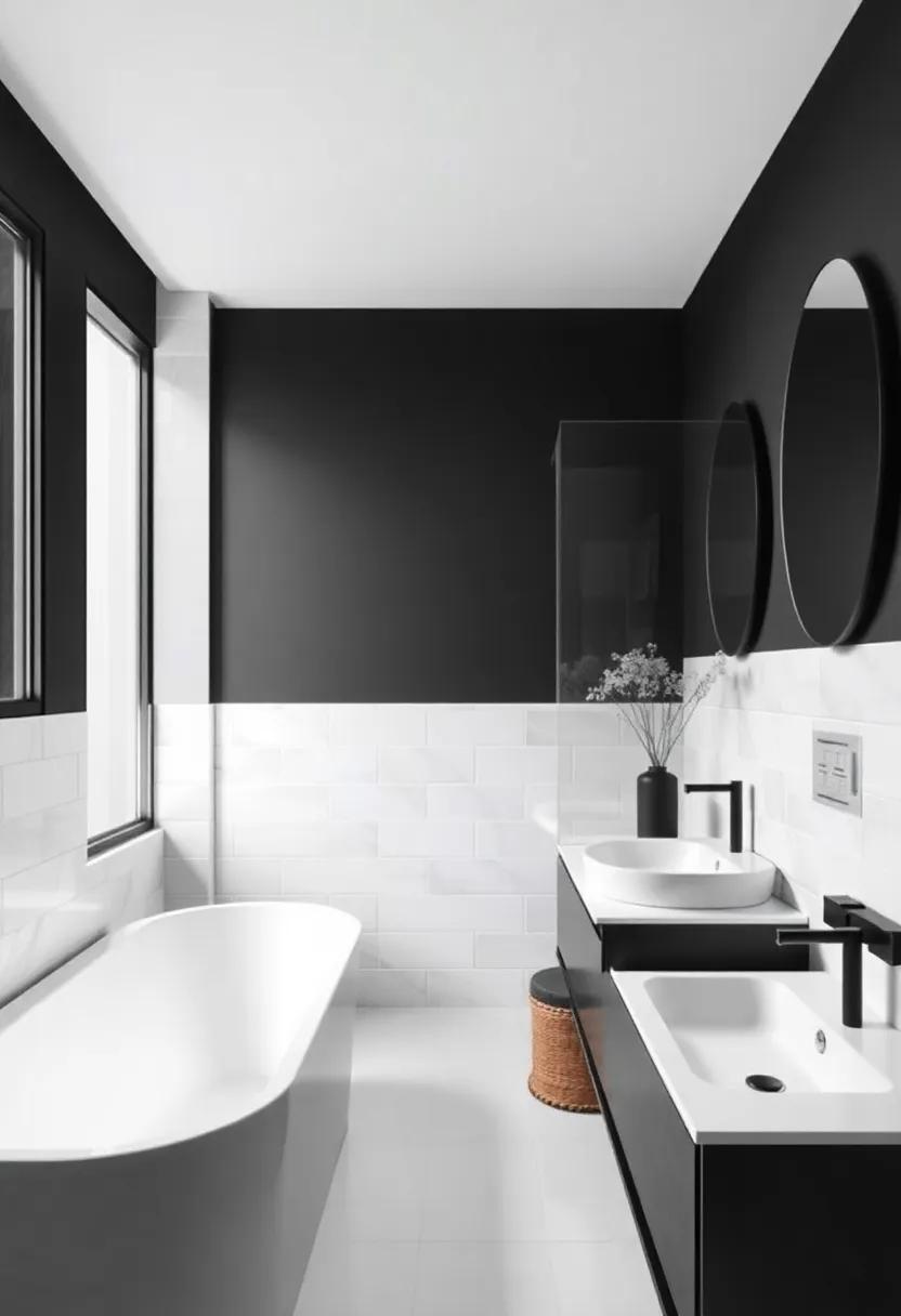 Timeless Elegance: Creative Black-and-White Bathroom Ideas for Your Apartment