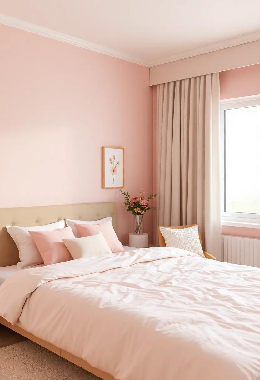 Creating Serenity: The Perfect Blend of Blush Pink and Beige in a Girls’ Room Design