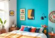 Vibrant Harmony: Designing an Eclectic Bedroom with a Kaleidoscope of Colors