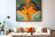 Transform Your Living Room: The Impact of Statement Wall Art on Style and Atmosphere