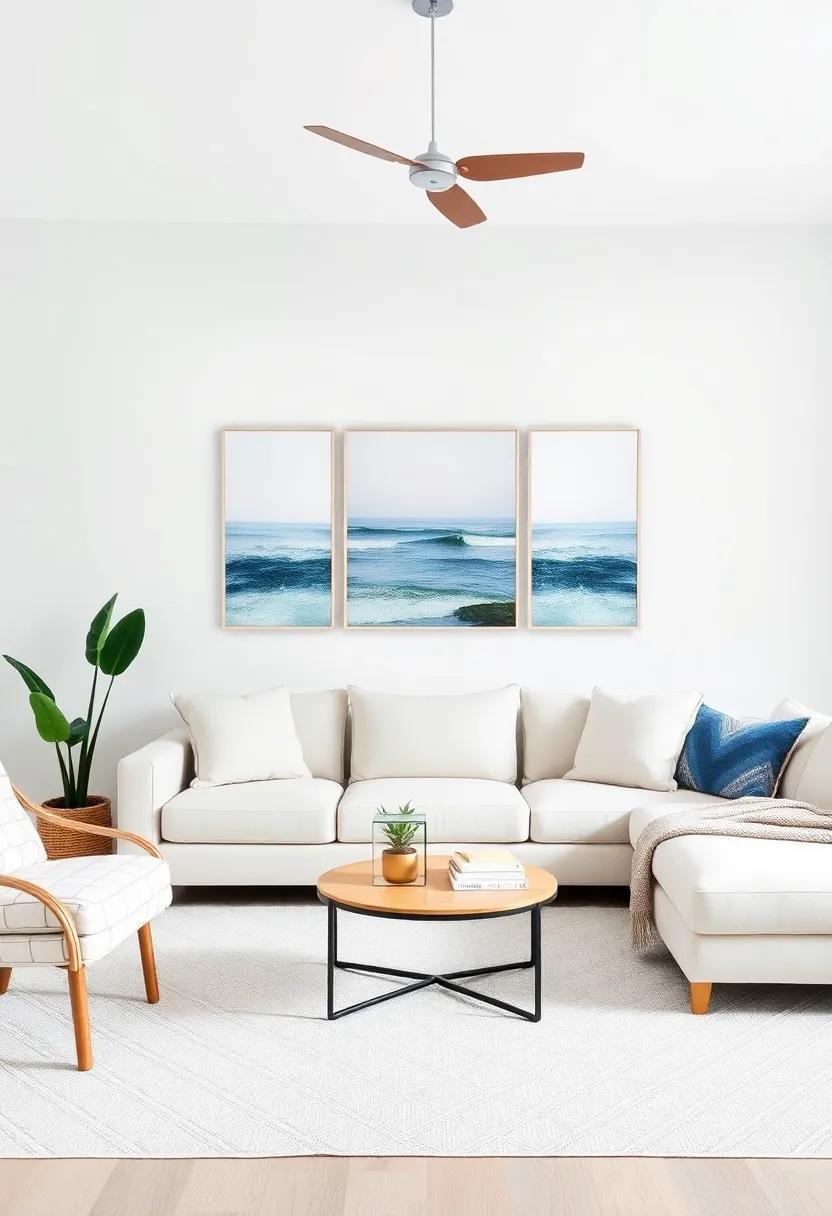 Transform Your Living Room: Embrace Coastal Chic with Stunning Wall Decor Ideas