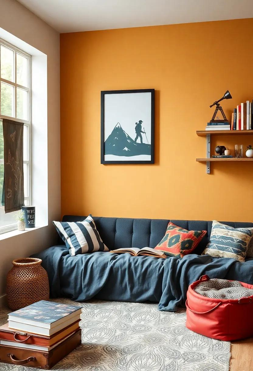 Creating a Cozy Reading Nook‌ with Adventure ​Books and Wall art