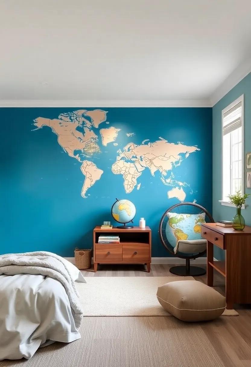 Utilizing Maps​ and Globes as Central Features in Room⁣ Design