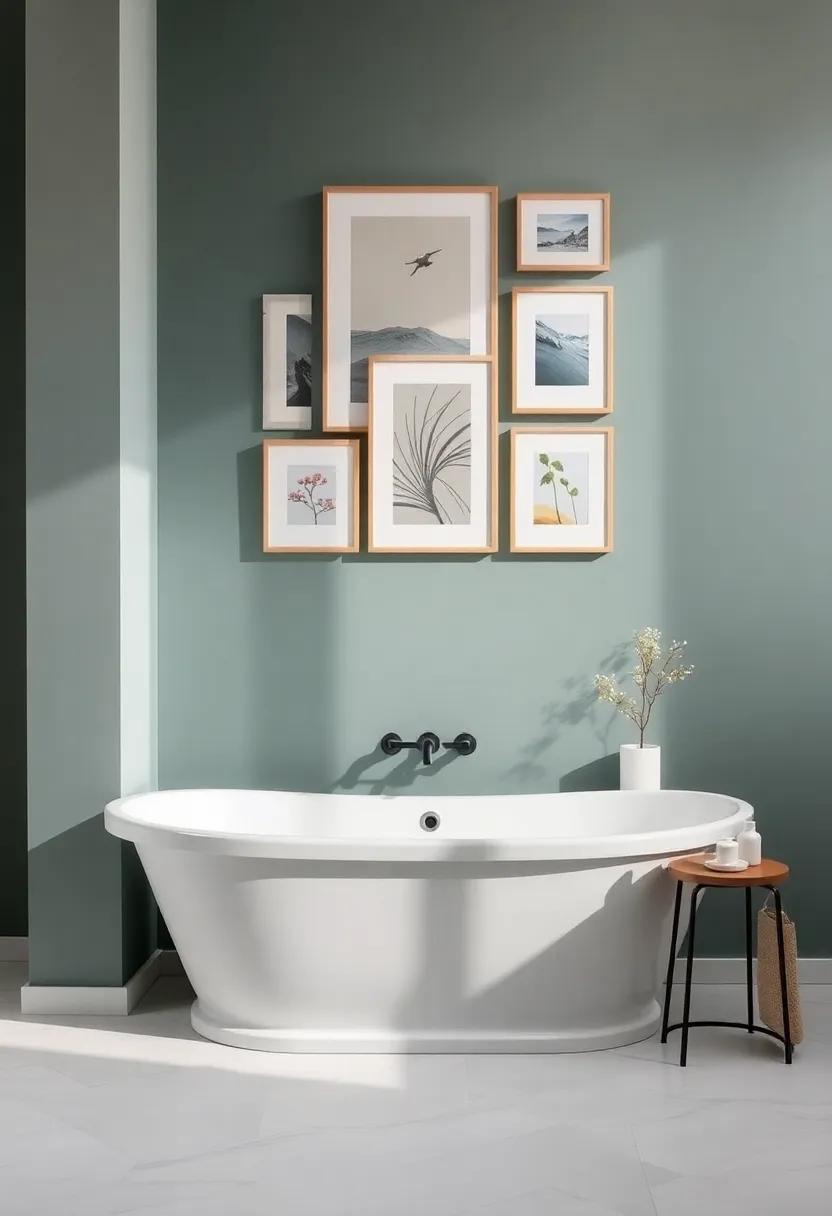 Choosing the Right‌ Color Palette for Your Bathroom Gallery Wall Aesthetic