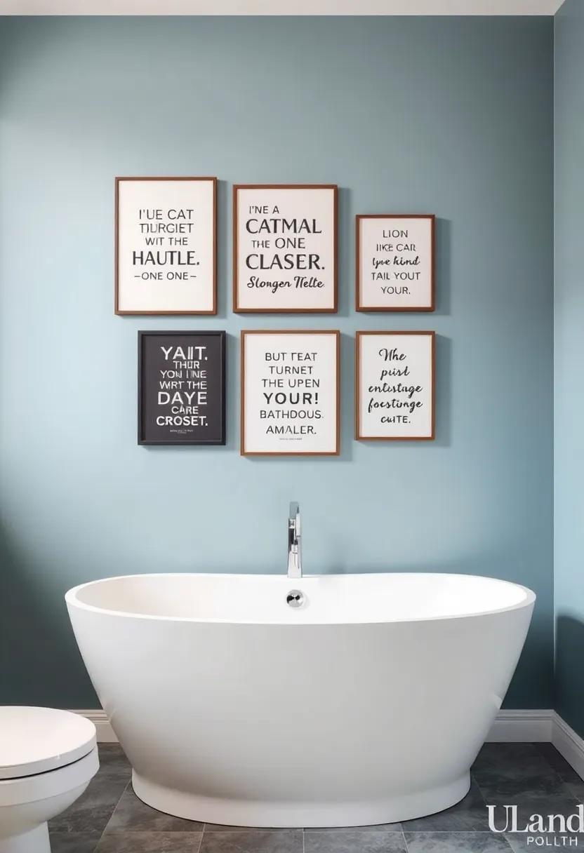 Incorporating Inspirational ⁣Quotes‌ for a ⁤Motivational Bathroom Vibe