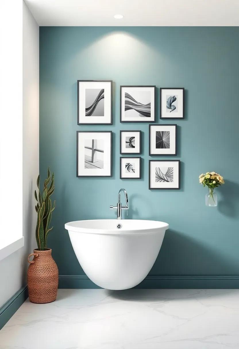 Lighting your⁢ Gallery Wall: Techniques ⁤for a Glamorous Bathroom Appeal