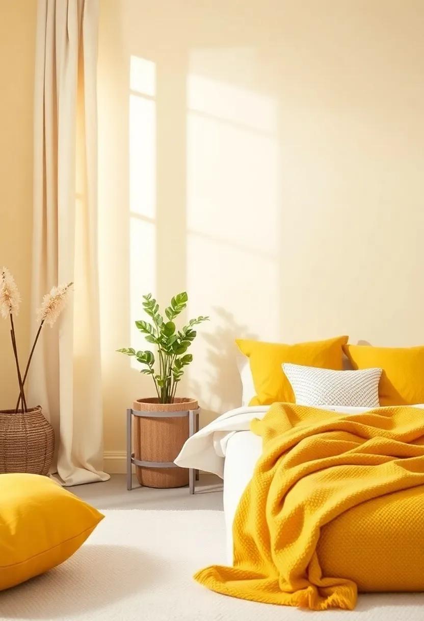 Cushions and Throws:⁤ Adding Comfort Through​ Yellow Textiles