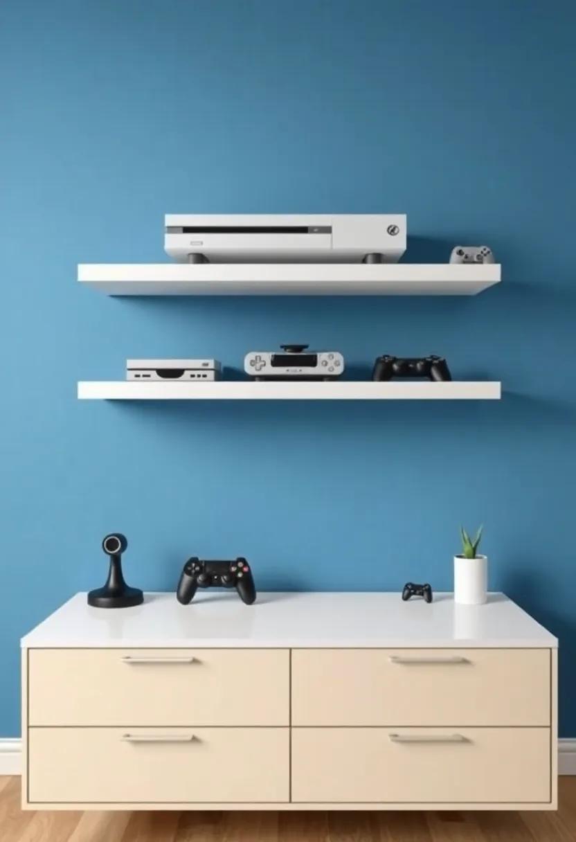 The Benefits of Utilizing Floating⁤ Shelves for Game Consoles and⁣ Accessories