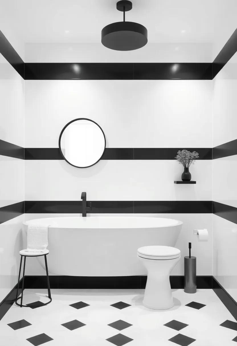 Bold Wall Treatments: Creative Uses of Paint and Wallpaper in a Monochrome Palette