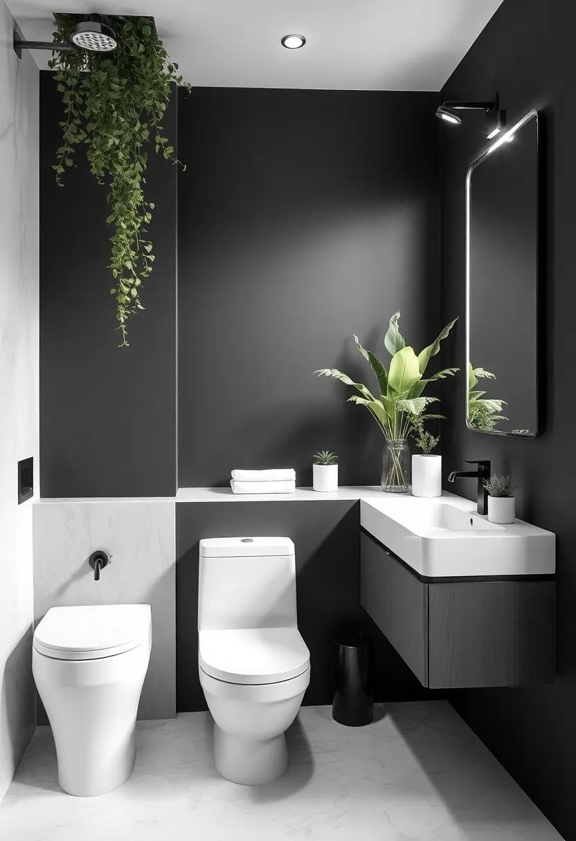 Nature's Touch: Integrating Greenery and Natural ‌Elements into a Monochrome scheme