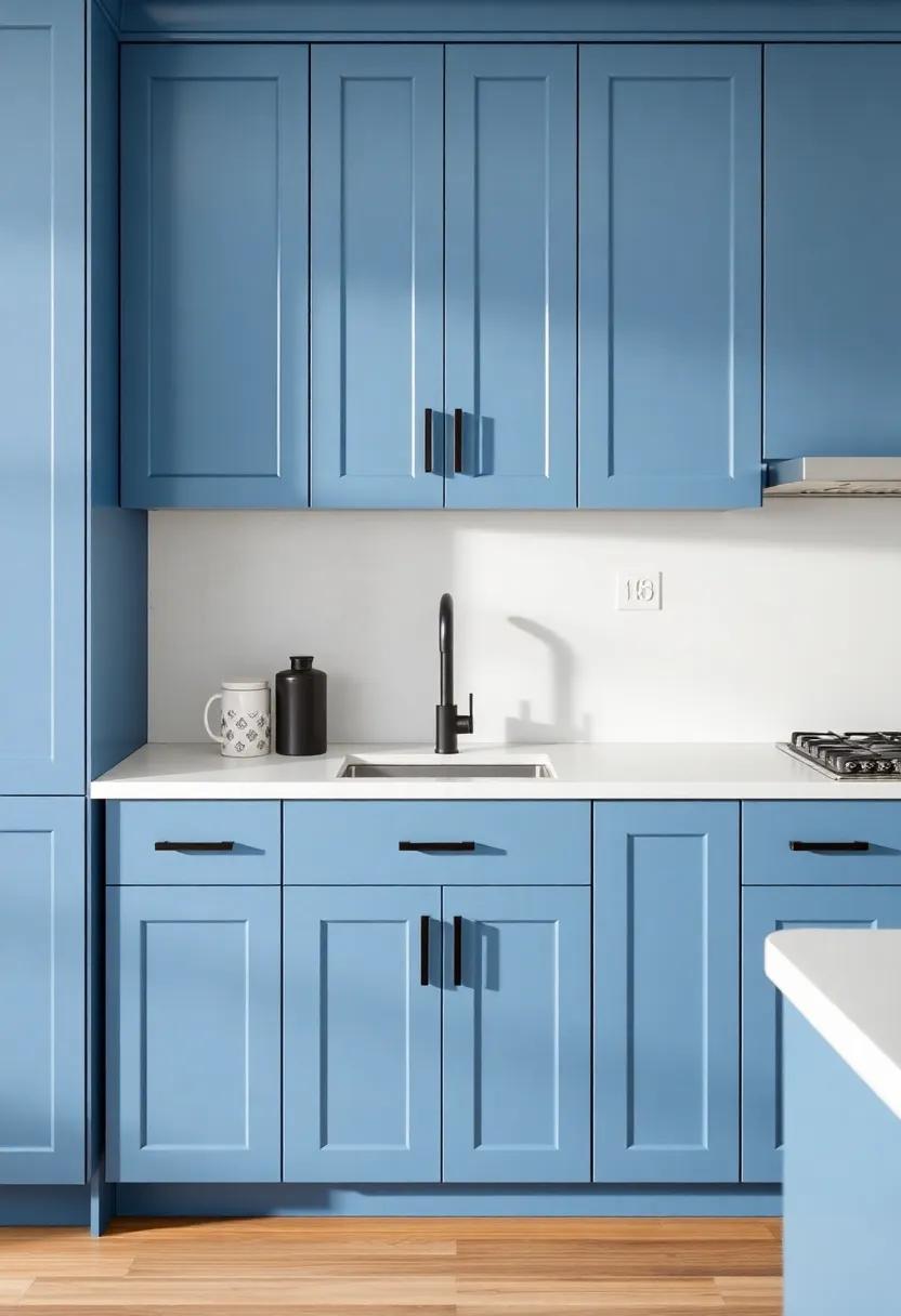 Finish matters: Glossy ⁢vs.Matte Blue Cabinets