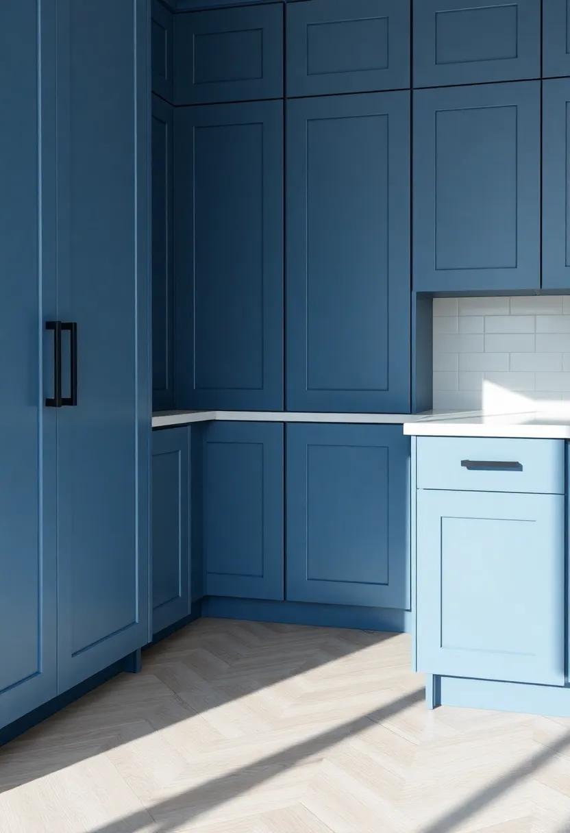 Flooring Choices That Inspire: Grounding Your Blue Cabinets