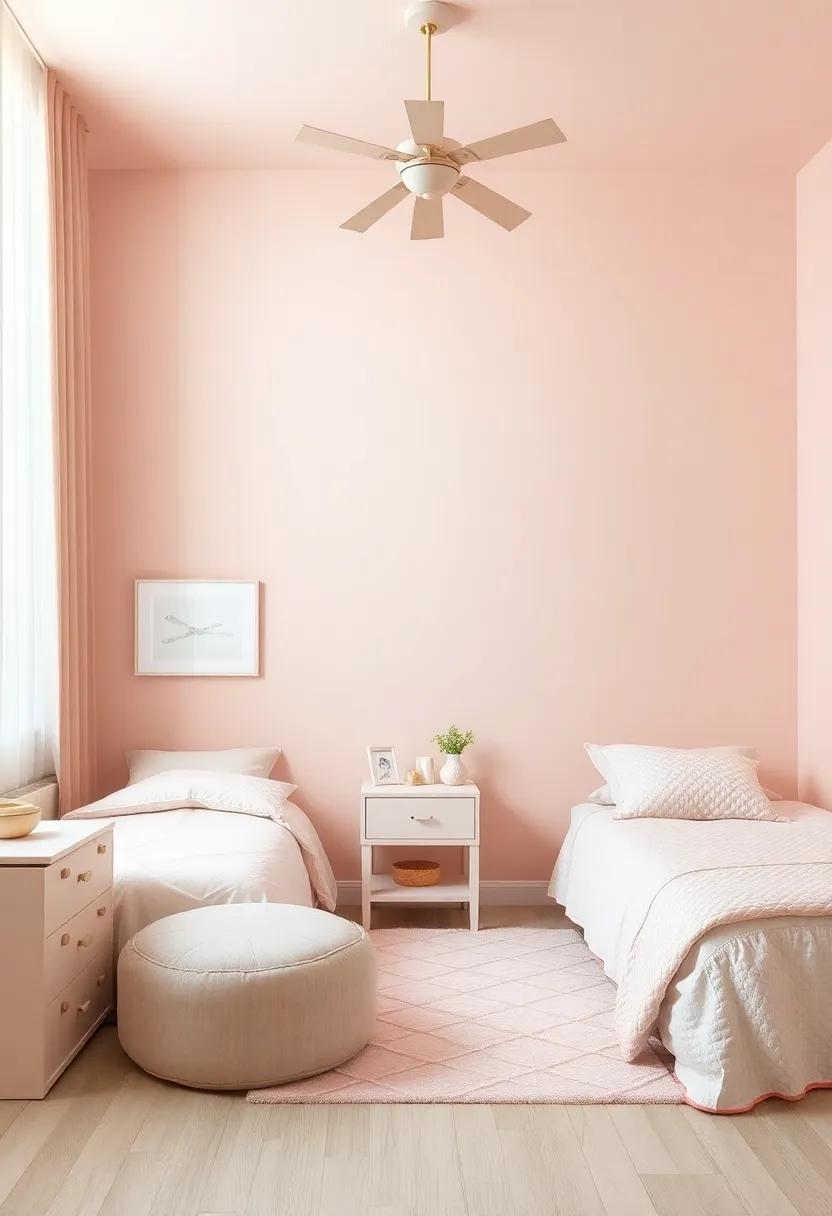 Exploring​ the Magic of ⁤Blush Pink ⁢and Beige in‍ Girls' ⁣Room Design