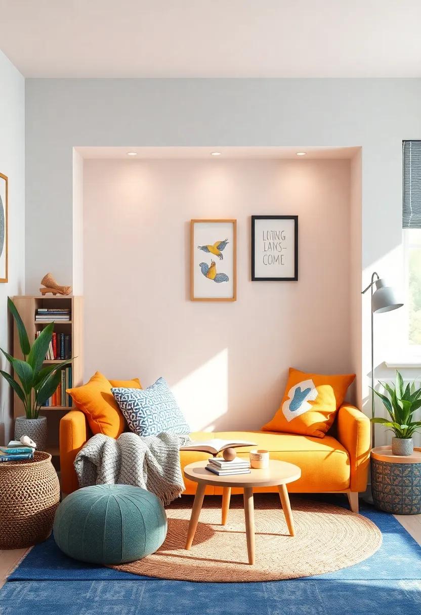 Creating A⁣ Cozy‌ Reading Nook With⁤ Vibrant Textiles ‌And Soft Lighting