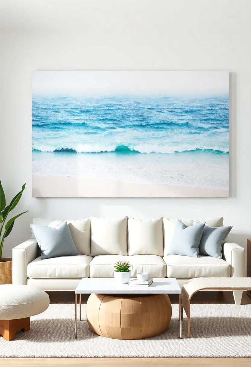 Create a Focal Point with a Large Seascape Canvas That Draws the⁢ Eye and Imagination