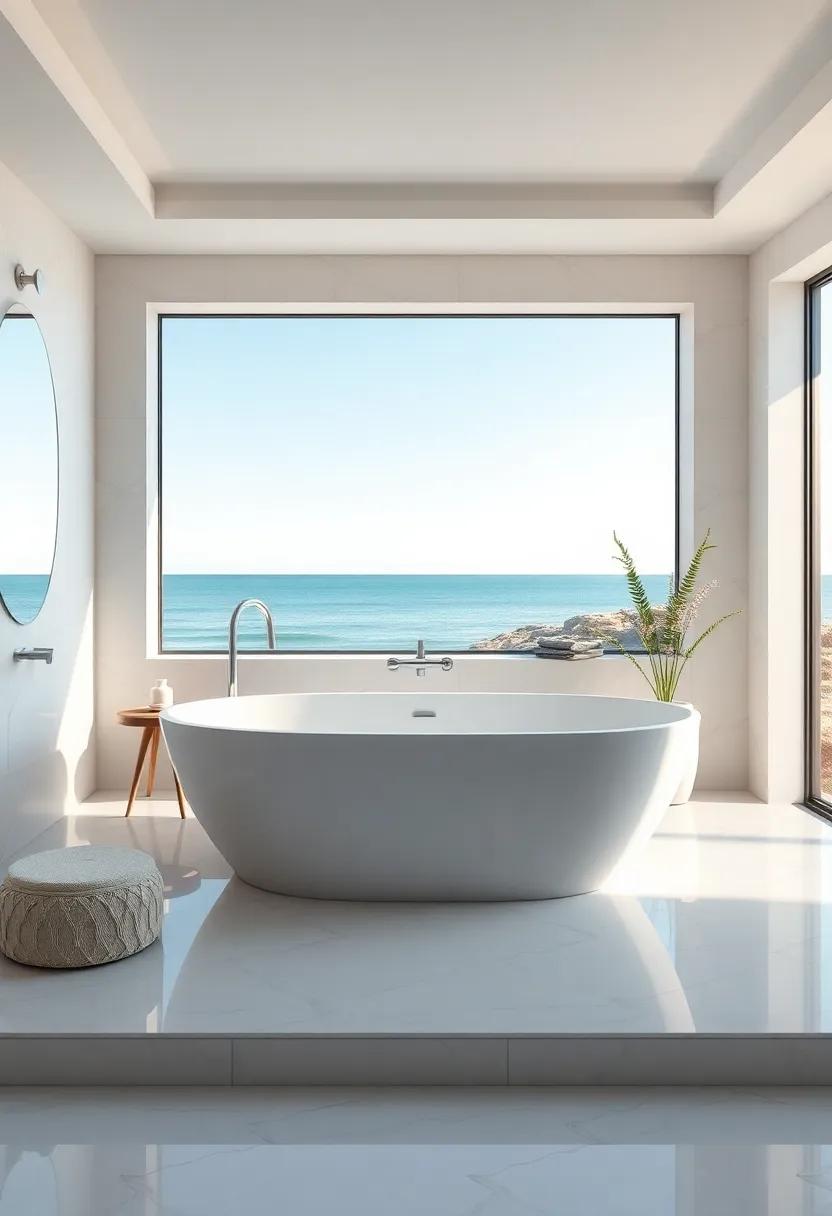 Luxurious Bathtub Retreats: A Central Feature⁣ in Coastal Bathrooms