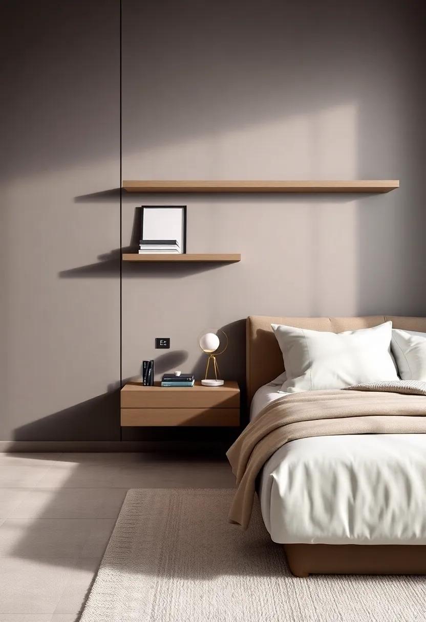 Dreamy Shelves: Utilizing floating Nightstands for Storage