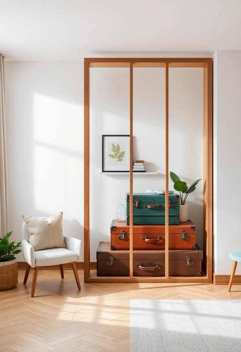 Using Vintage⁢ Suitcases As Quirky Dividers⁣ That Showcase Your⁣ Personal ​Stories