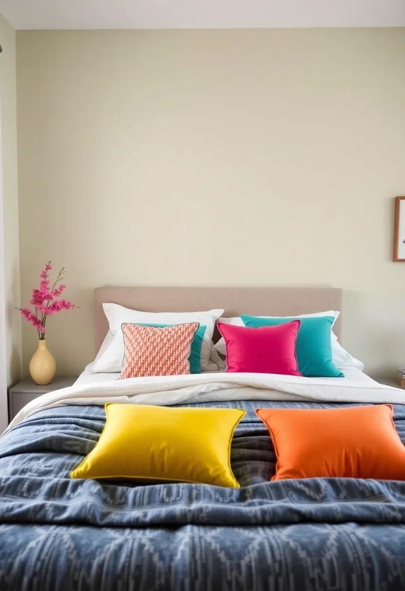 Accessorizing with Colorful‍ Throw Pillows​ for Added Charm