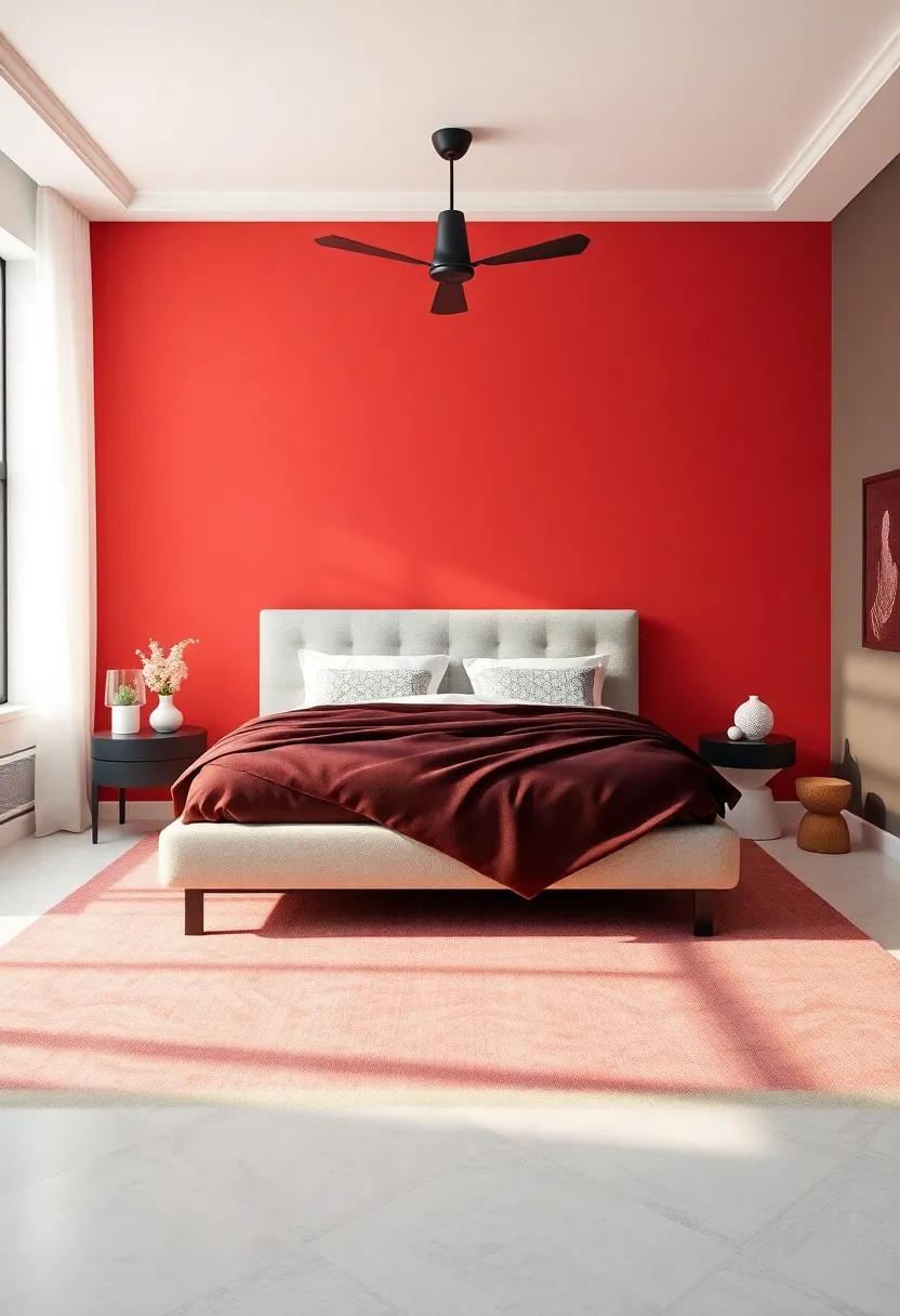 Bold Accents in Bedroom Colors: Finding Harmony in Contrast