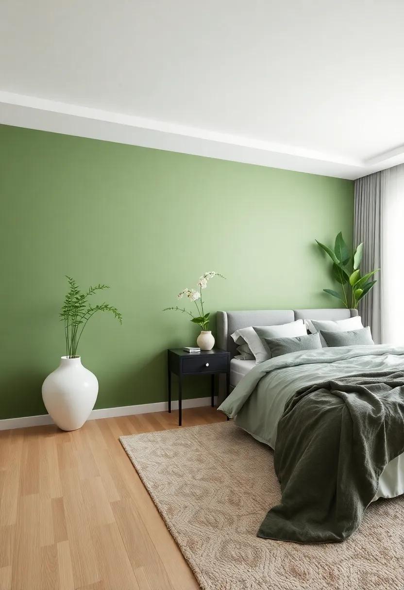 Serene Greens: Inviting Nature's⁢ Tranquility Into Your Bedroom