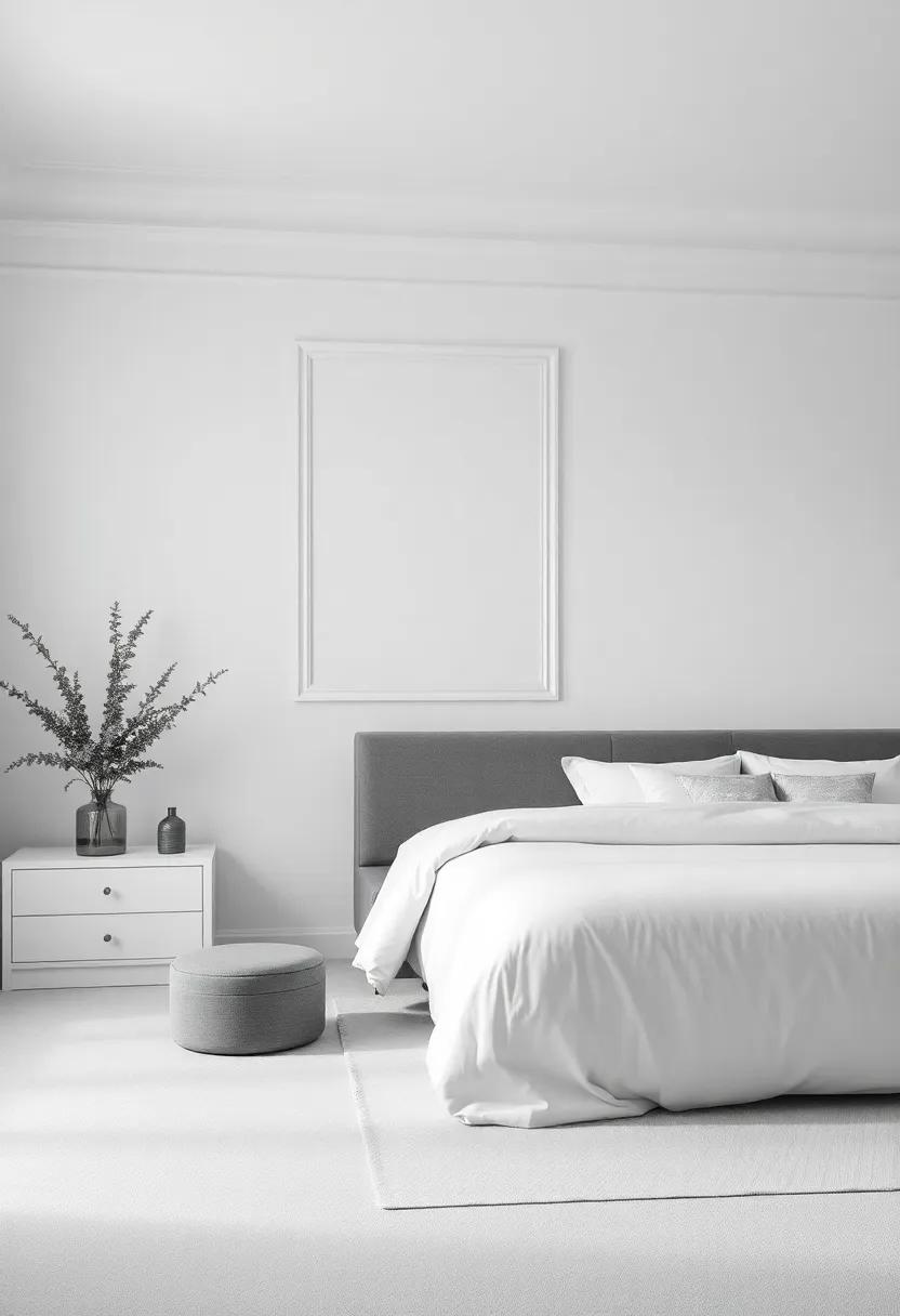 Timeless Monochrome: A Classic approach to Elegant Bedroom Decor