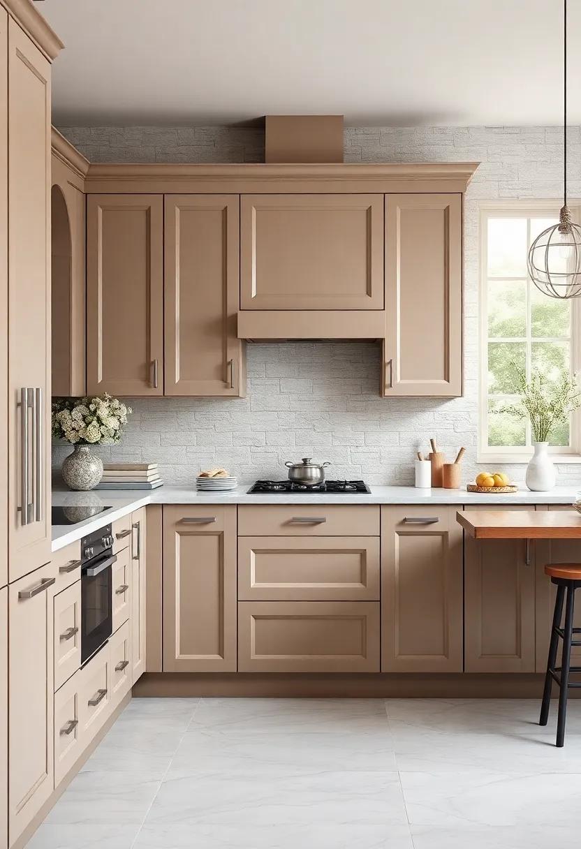 Blending ​Tradition ‍and Modernity with Light Taupe Kitchen Designs