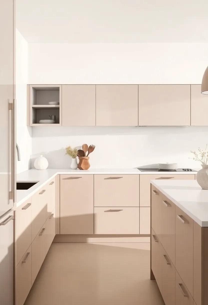 Inspiring ‌Minimalist designs Featuring ‌Light Taupe Cabinets