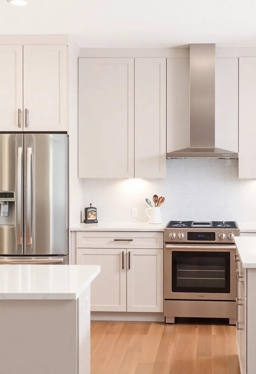 Pairing Light Taupe with ⁣Sleek⁢ Stainless‍ Steel Appliances