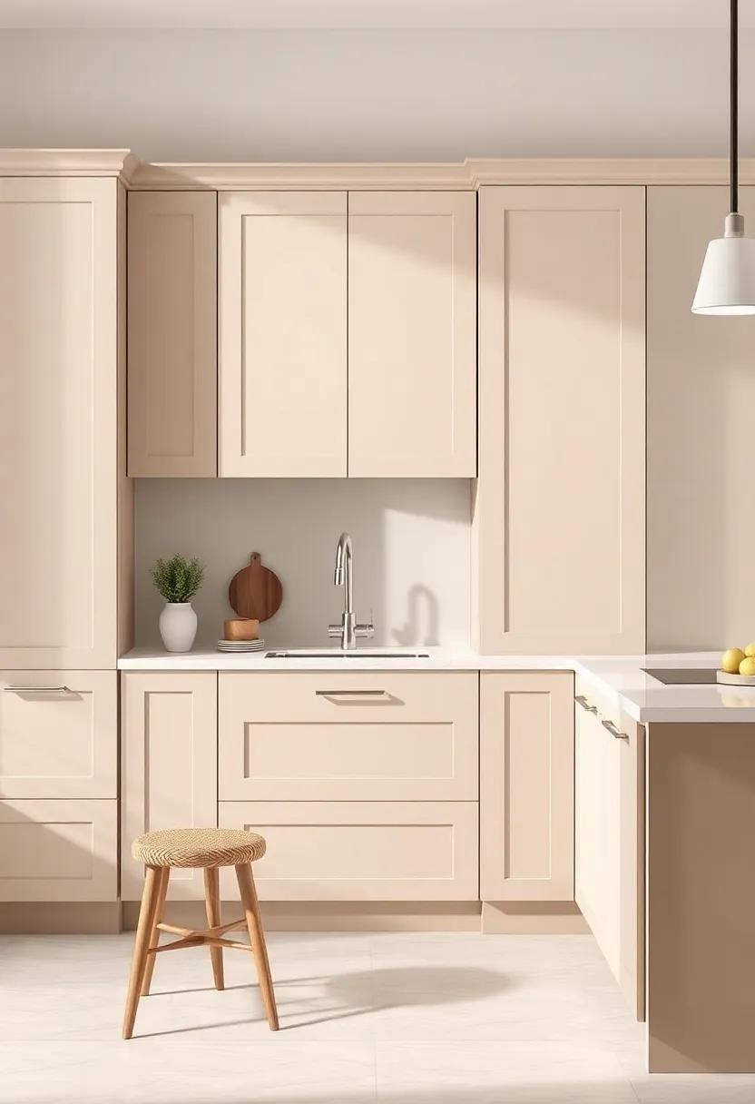 Transforming a Small⁤ Kitchen ‌with Light Taupe‌ Elegance