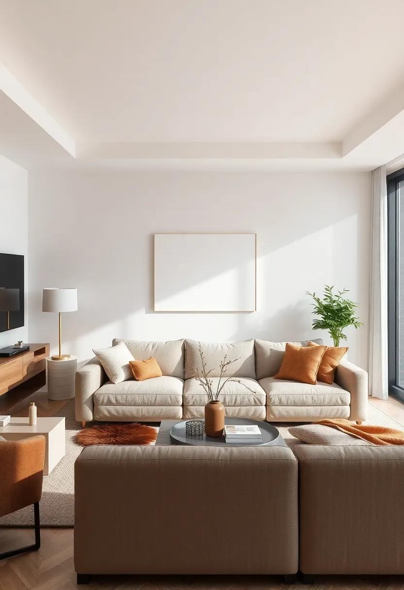 Transforming Your Living room with Earthy Shades and Modern Style