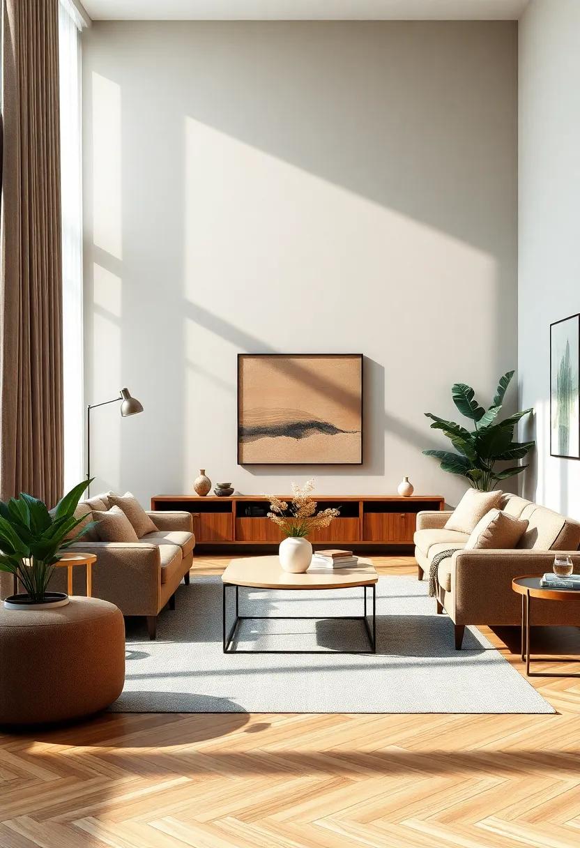 The Impact of Natural Light on Earthy Tones in Living Space