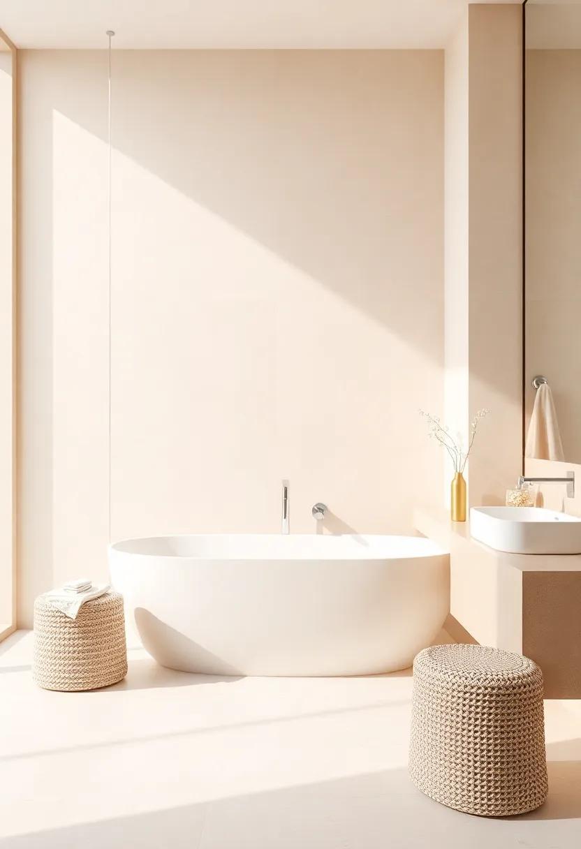 Embracing Calm With Soft ⁢Beige ⁤and Cream⁢ in Bathroom Design