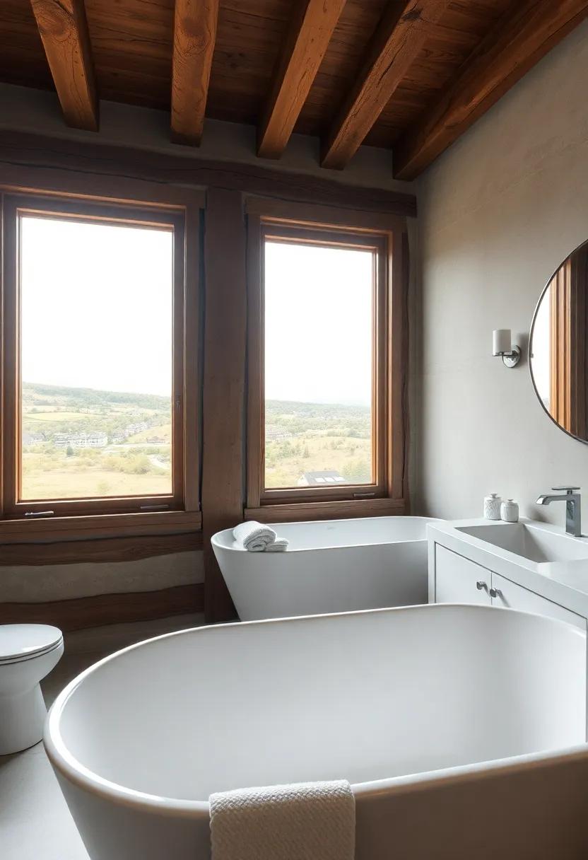 Capturing Views:⁢ Framing‍ Outdoor ⁤Landscapes Through Bathroom ⁢Windows