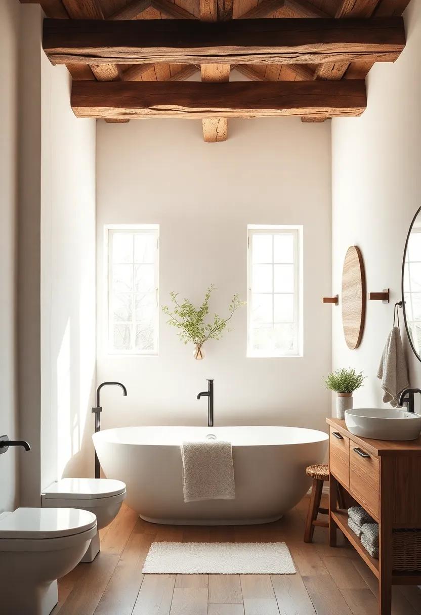 Embracing the Beauty of‍ Natural Light in a ​Rustic⁤ Bathroom retreat