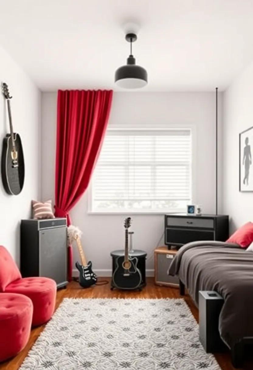 Rock and Roll: edgy Decor for the Music Enthusiast's Dream Room