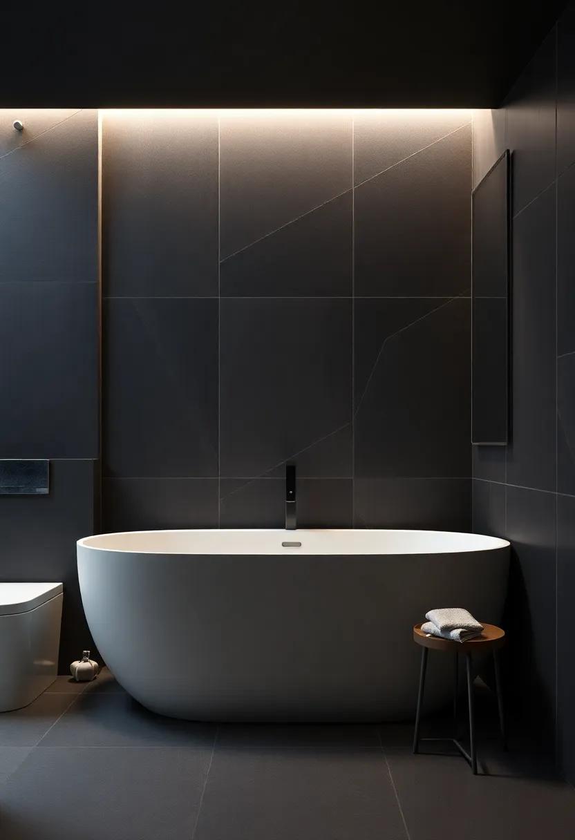 Luxurious Wall Panels: Elevating Bathroom‌ Aesthetics⁤ with Dark Design